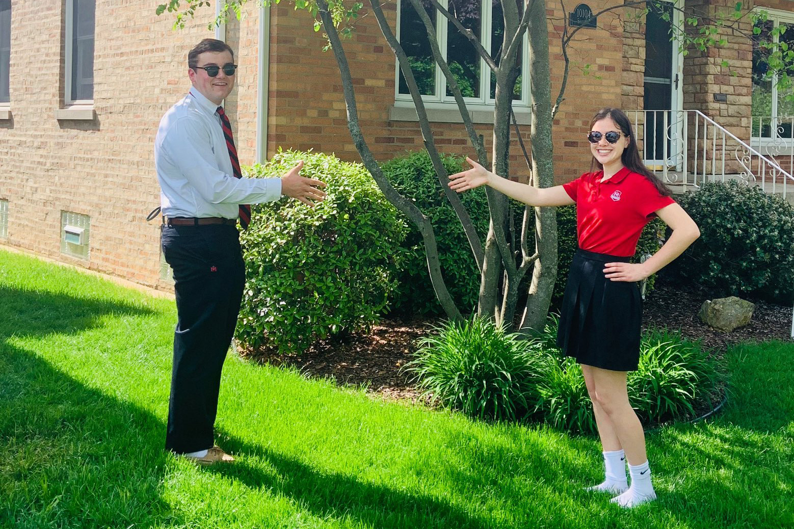 Chicago: New Student Council Vice President Sarah Hughes and President Jack Harmon